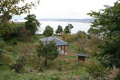 白峰社から見た二の丸全景