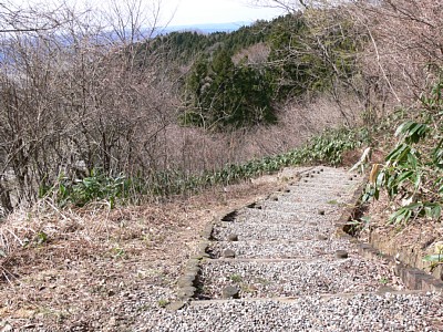 城跡はかなり高い地点にあります