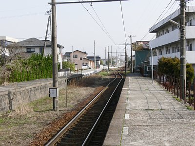 上堀駅ホーム