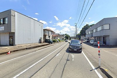 地鉄笹津駅方面を見る