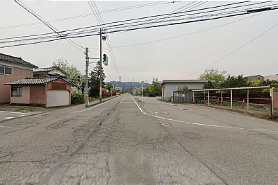 地鉄笹津駅方面を見る