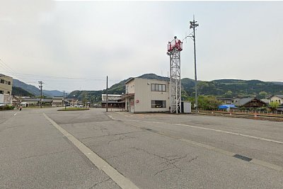 消防第二分団の詰所がある場所が駅跡です