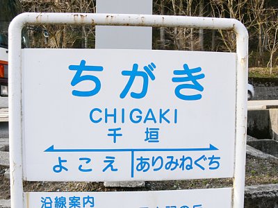 駅名表示板