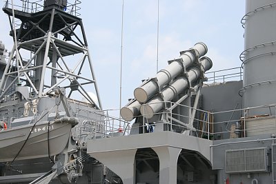 しまかぜに搭載されているハープーン艦対艦ミサイル
