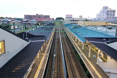 跨線橋から見たホーム
