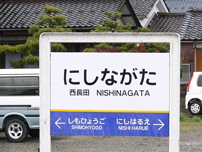 駅名表示板