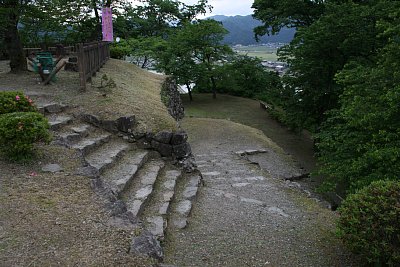 駕籠道を上から見る