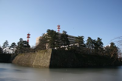 福井城本丸東南側