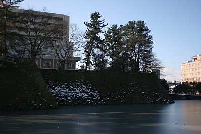 福井城本丸北東部石垣