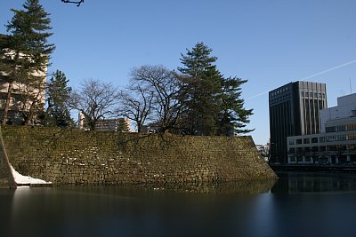 福井城南西櫓跡石垣