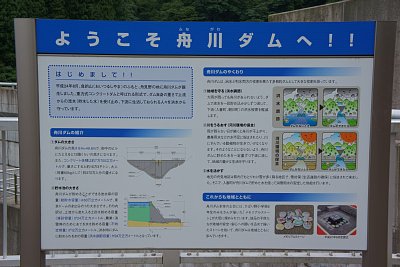 舟川ダム説明板