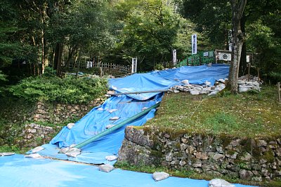 信長公居館跡発掘調査現場