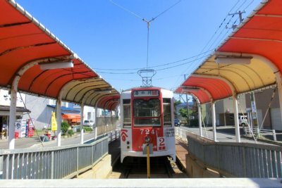 函館どつく前停留場ホーム