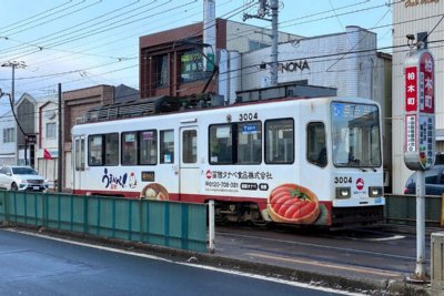 柏木町停留場ホーム
