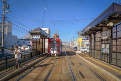 昭和橋停留場ホーム