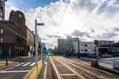 末広町停留場ホーム