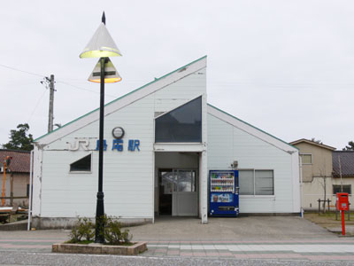 島尾海岸に近い島尾駅