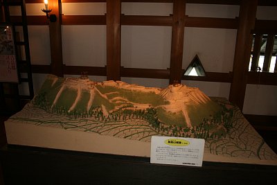 鳥籠山城跡模型