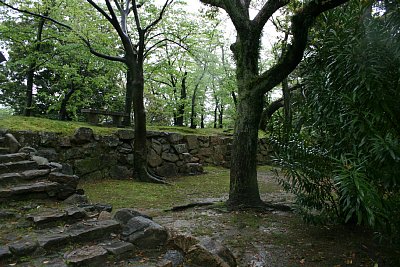 広島城本丸の石垣