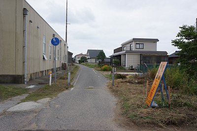 羽咋方面の線路跡