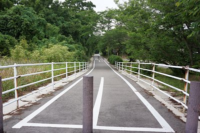 三明方面の線路跡