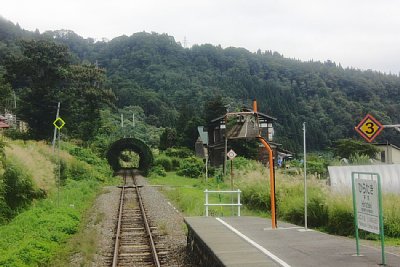 トンネルが見えます