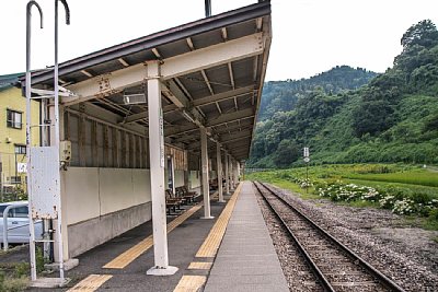 単式ホームと上屋