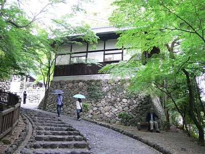 犬山城への石段