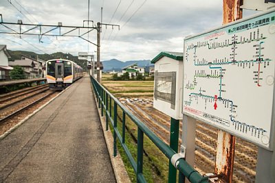 ホームの近距離きっぷ運賃表