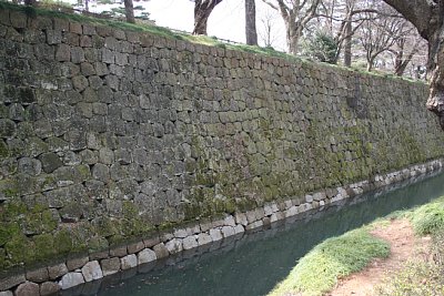 金沢城二の丸北面石垣
