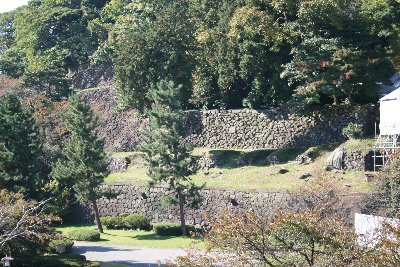 東丸・鶴の丸の東側石垣群