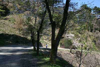 春日山城への通路