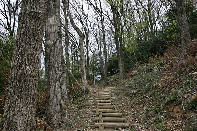 南西側からの登城道