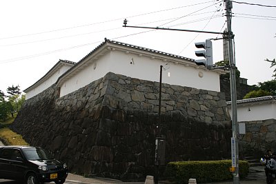 内松陰門付近の城壁