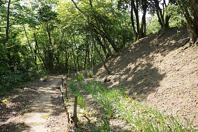 帯郭が主郭を完全に囲んでいます