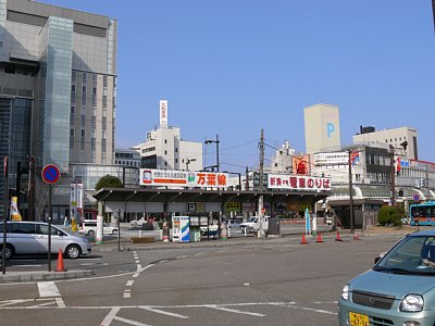 万葉線(旧)高岡駅前駅全景