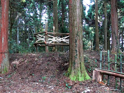 二の丸櫓台跡の土塁