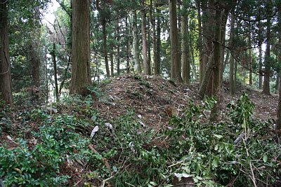 馬の背ゴは土塁が馬の背のように見えるのです