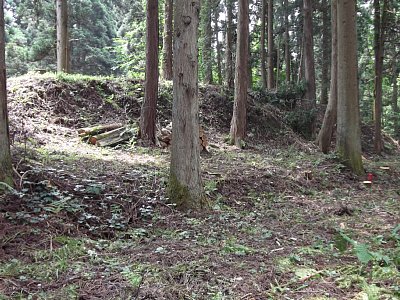 安室屋敷跡の土塁は櫓台跡でしょうか