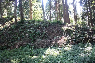 増山城馬の背ゴの土塁