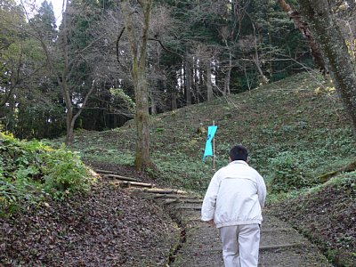 ウラナギ口から登城します