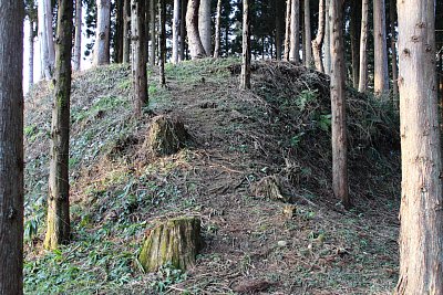 増山城一の丸虎口跡