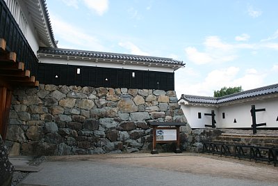 松本城太鼓門内部の桝形