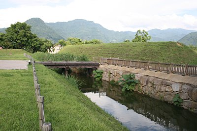 松代城二の丸北側の外堀