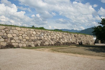 松代城本丸東側の石垣