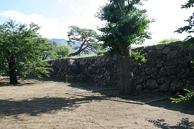 松代城本丸西側の石垣