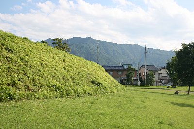 松代城土塁と二の丸北側