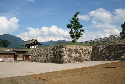 松代城本丸北側の石垣