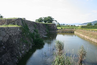 本丸北東側内堀