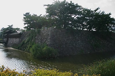 松代城内堀と辰巳隅櫓台